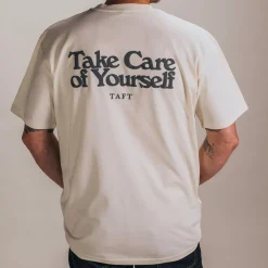 Take Care T-Shirt In Ecru
