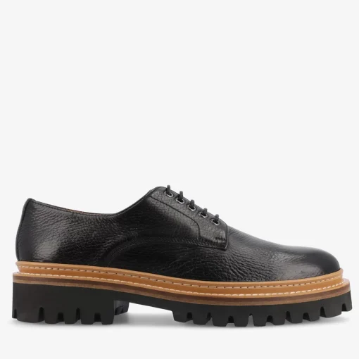 The Country Derby In Black - Deerskin Shoe | Taft