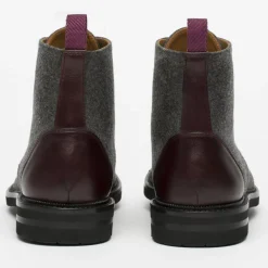 The Jack Boot - Grey / Oxblood Leather | Taft