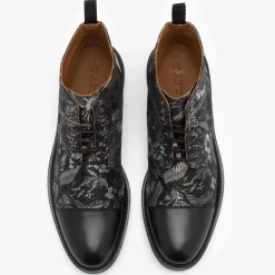 The Jack Boot In Dark Sky - Floral Boots | Taft