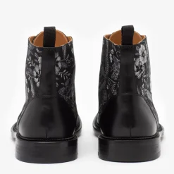 The Jack Boot In Dark Sky - Floral Boots | Taft