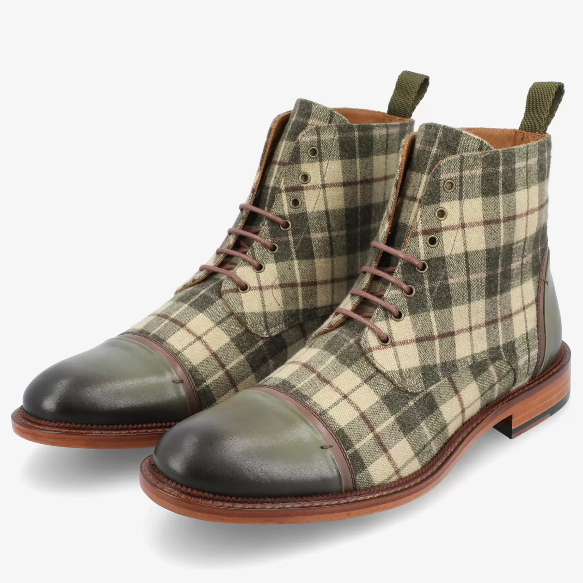 The Jack Boot In Green Plaid | Taft