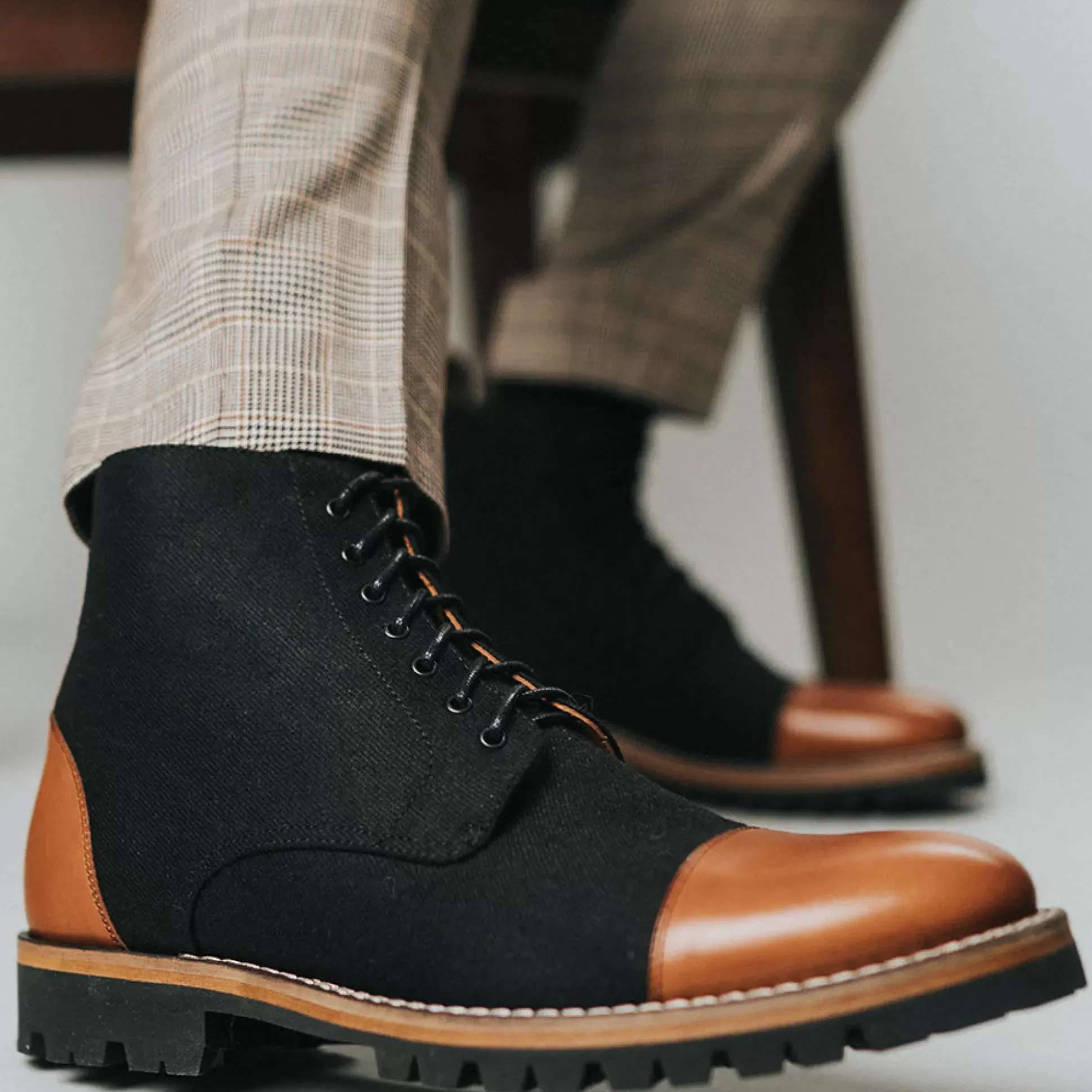 The Jack Boot In Industrial - Two Toned Boots | Taft