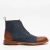 The Jack Boot In Navy - Ankle Boots | Taft