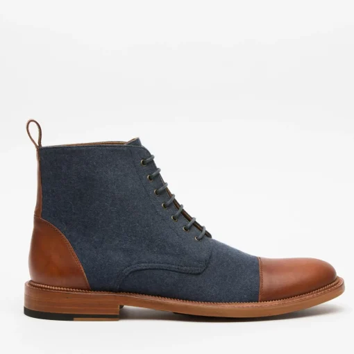 The Jack Boot In Navy - Ankle Boots | Taft