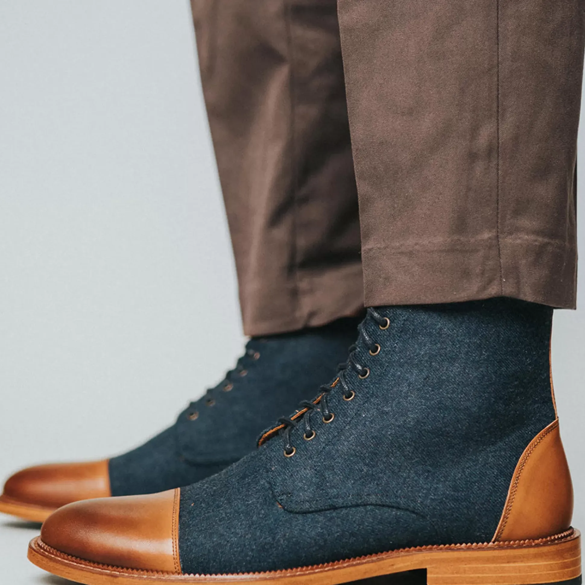 The Jack Boot In Navy - Ankle Boots | Taft