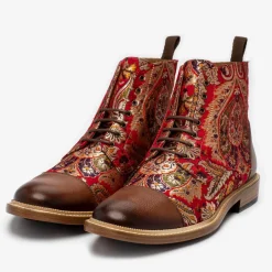 The Jack Boot In Red Paisley | Taft