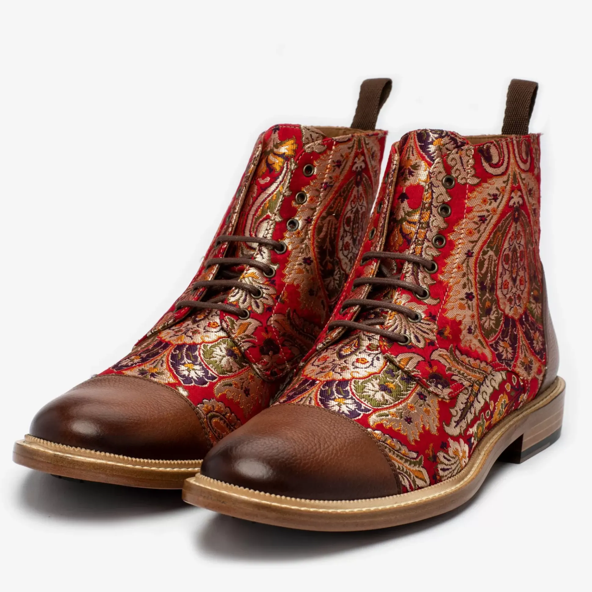 The Jack Boot In Red Paisley | Taft