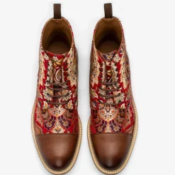 The Jack Boot In Red Paisley | Taft