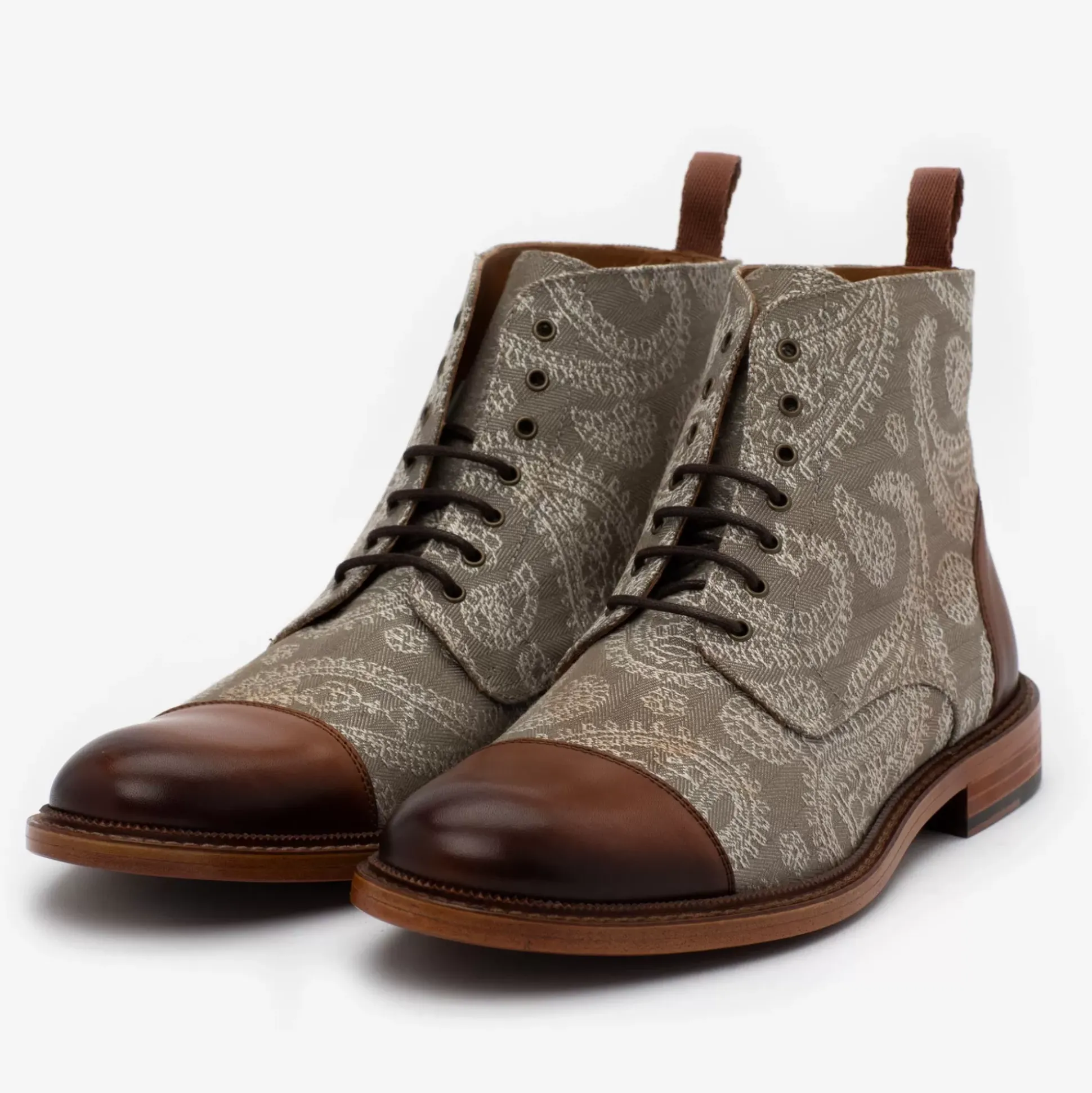 The Jack Boot In Taupe Paisley | Taft