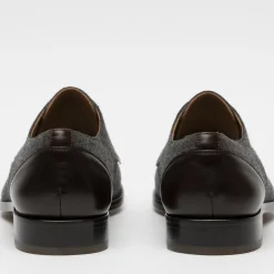 The Jack Shoe In Grey/Oxblood Leather | Taft