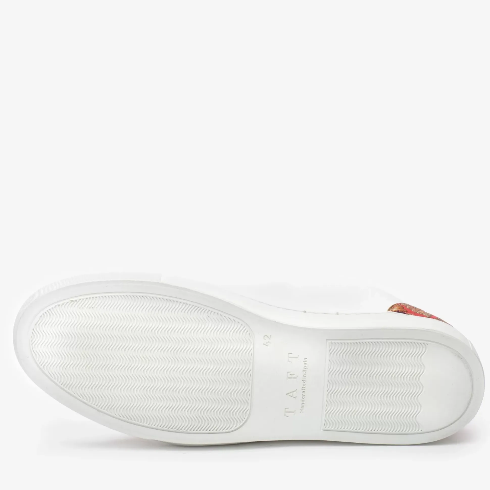 The Klay Mid Top Sneaker In Red/White | Taft