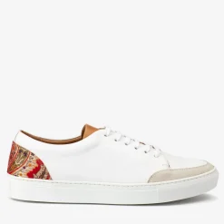The Klay Sneaker - Red/White Leather Sneakers | Taft