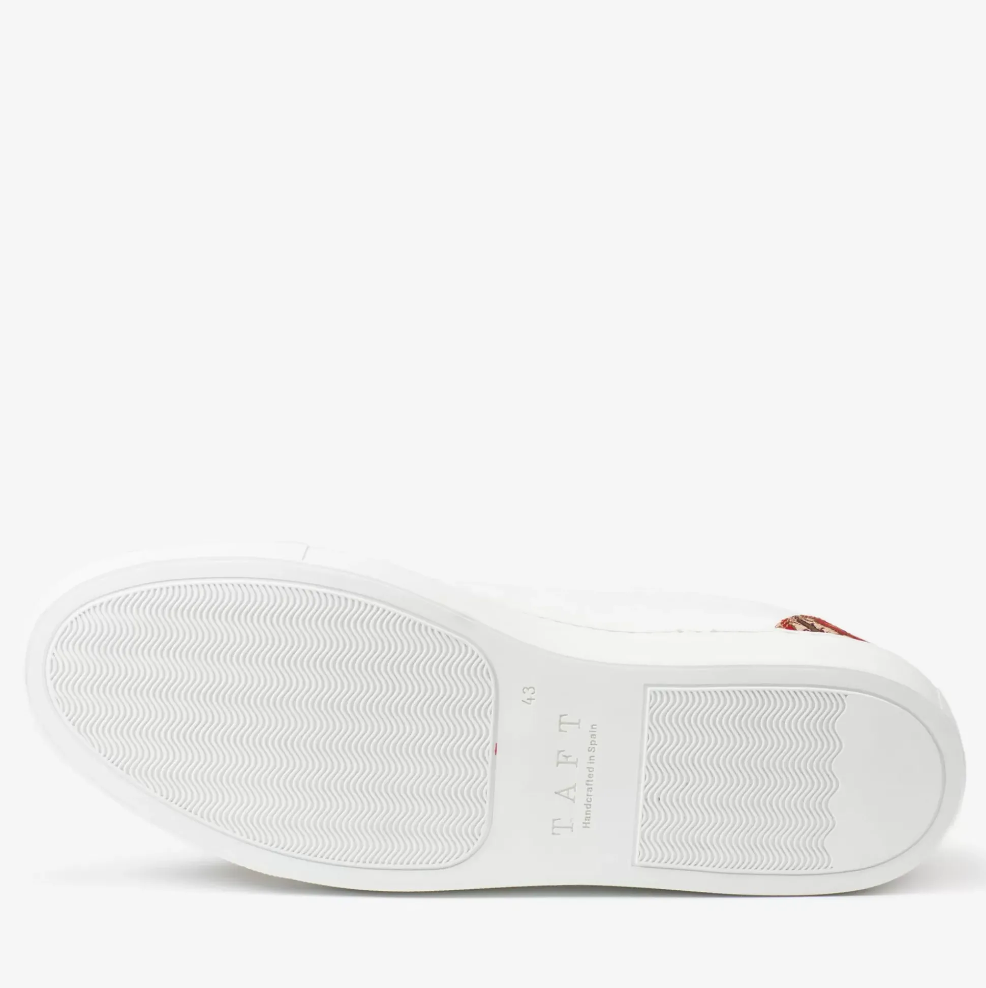 The Klay Sneaker - Red/White Leather Sneakers | Taft
