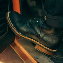 The Legacy Boot In Black Hatch - Reindeer Leather | Taft