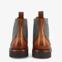 The Livingston Boot In Grey/Brown Wool Boots | Taft