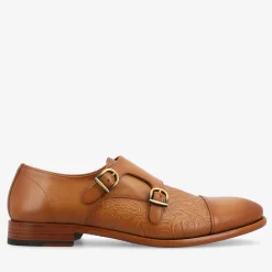 The Lucca Double Monk Strap Shoe In Honey Floral | Taft