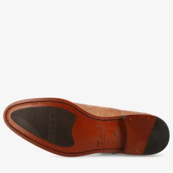 The Lucca Double Monk Strap Shoe In Honey Floral | Taft