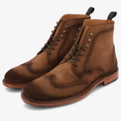 The Mack Boot In Brown - Suede Boots | Taft