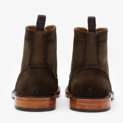 The Mack Boot In Olive - Suede Combat Boots | Taft