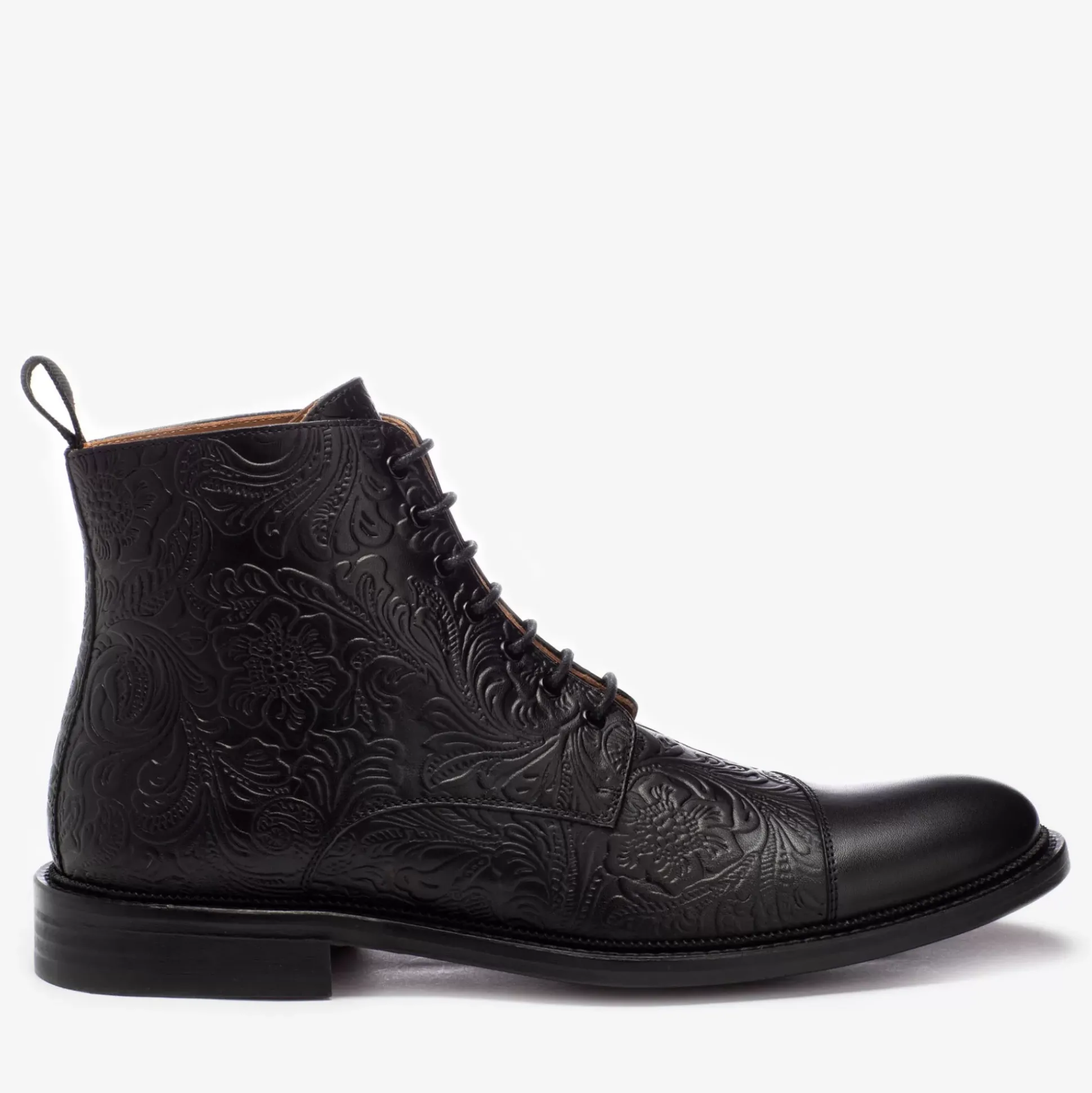 The Paris Boot In Black Floral - Ankle Boots | Taft