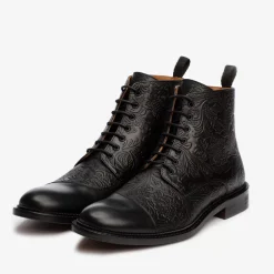 The Paris Boot In Black Floral - Ankle Boots | Taft