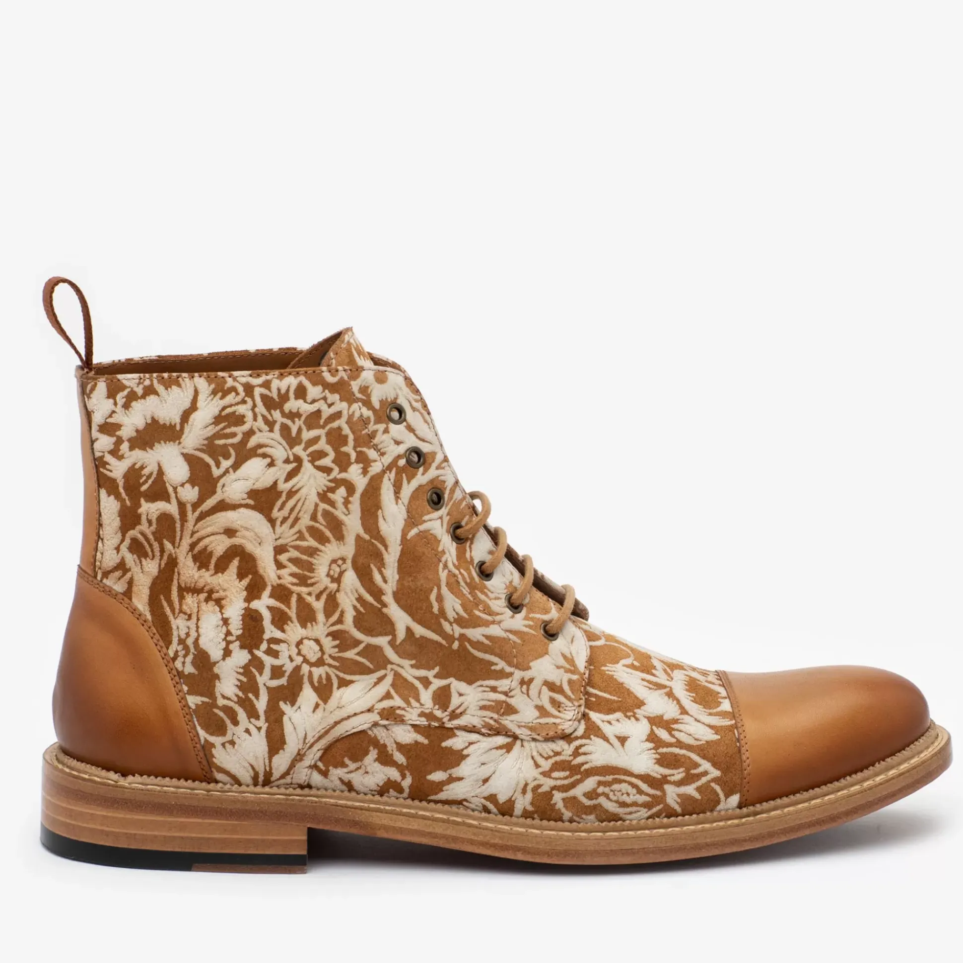 The Rome Boot - Suede Print Floral Boots | Taft