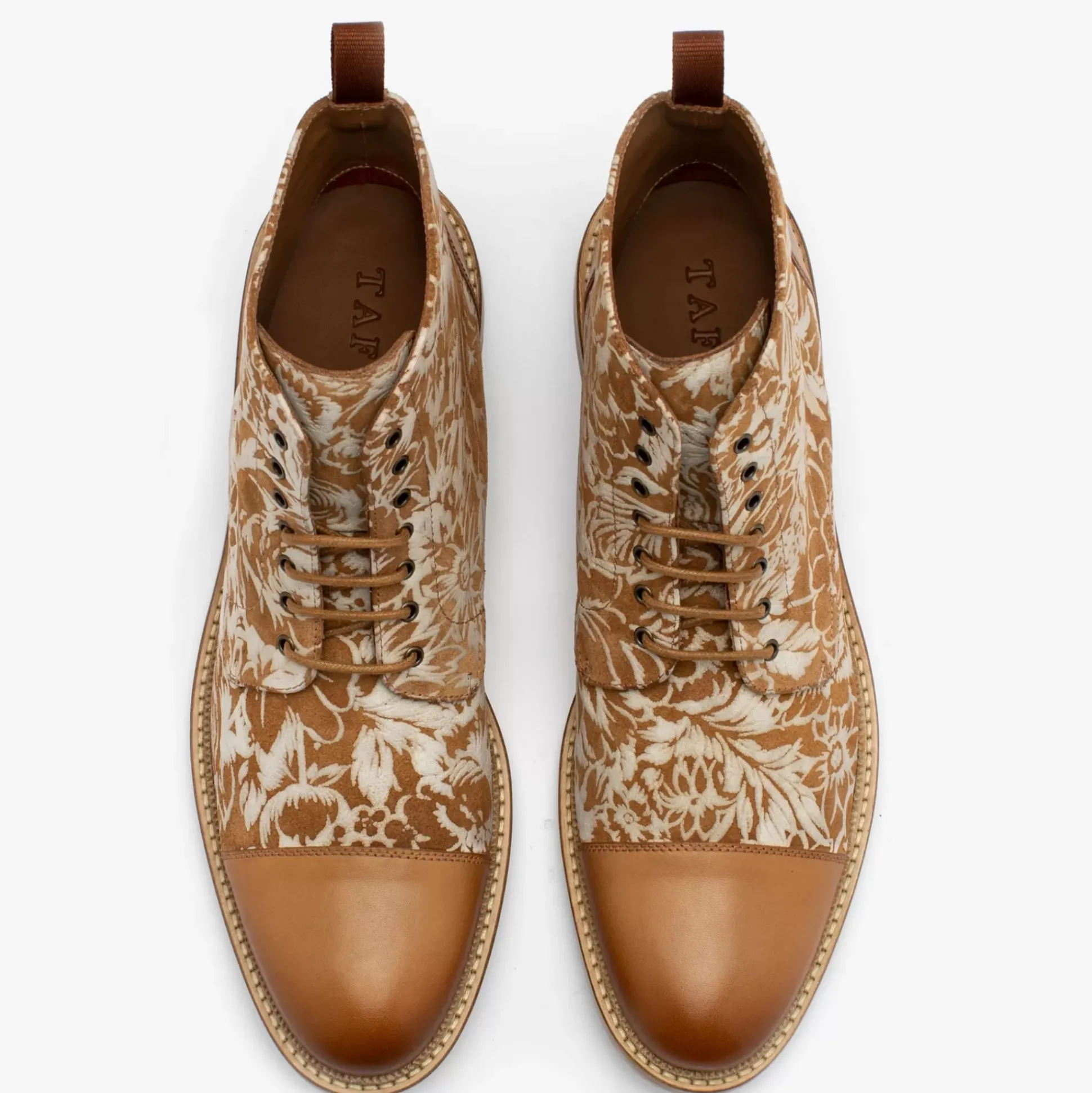 The Rome Boot - Suede Print Floral Boots | Taft