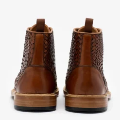 The Rome Boot In Woven - Leather Boots | Taft