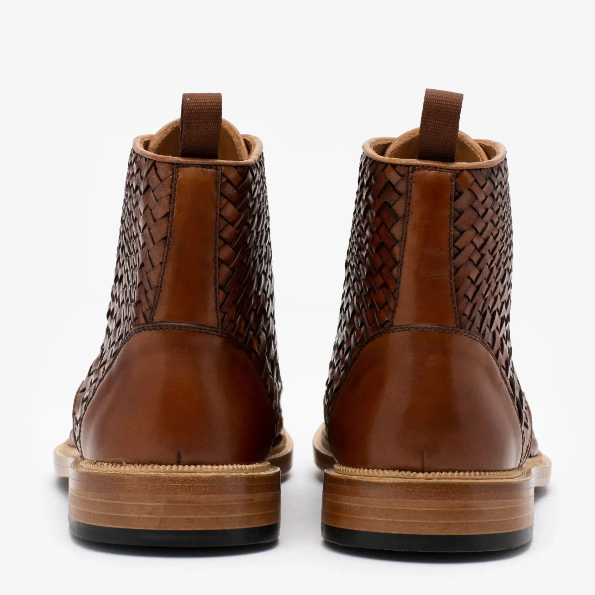 The Rome Boot In Woven - Leather Boots | Taft