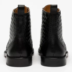 The Saint Boot In Black - Men'S Leather Dress Boot
