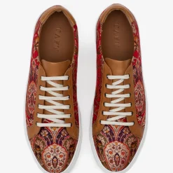 The Sneaker In Red Paisley - Unique Sneakers | Taft