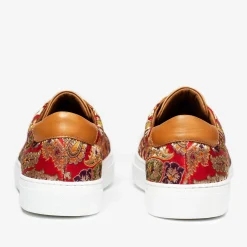 The Sneaker In Red Paisley - Unique Sneakers | Taft