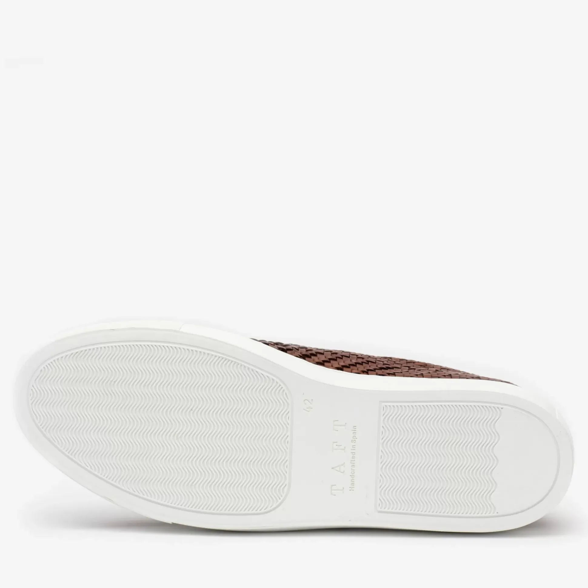 The Sneaker In Woven Brown Leather | Taft