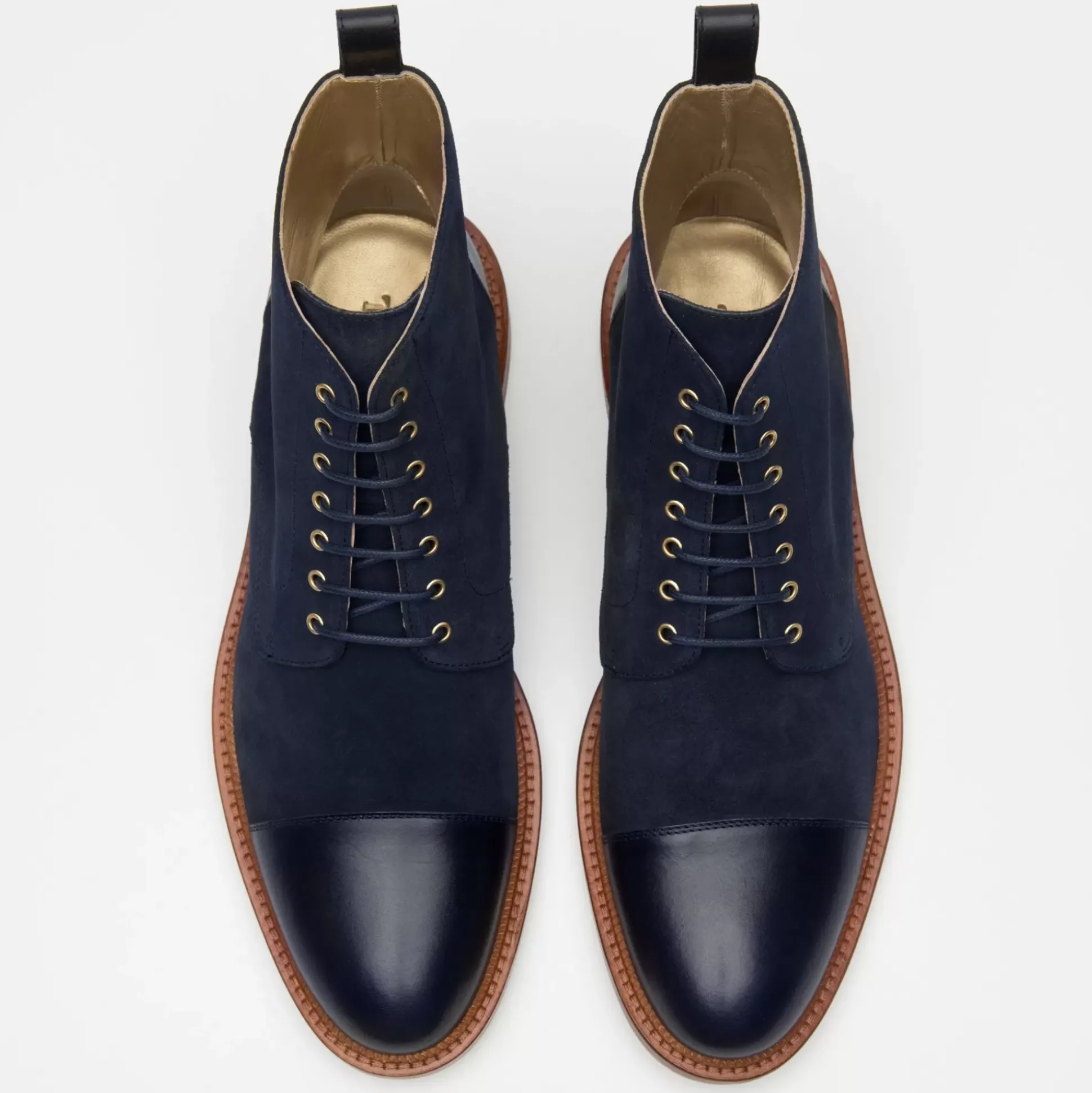 The Troy Boot - Navy Suede Boots | Taft