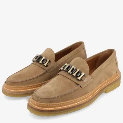 The Verona Loafer In Beige - Beige Suede Loafer | Taft