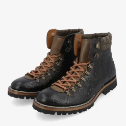 The Viking Boot In Black Floral | Taft