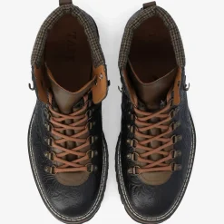 The Viking Boot In Black Floral | Taft