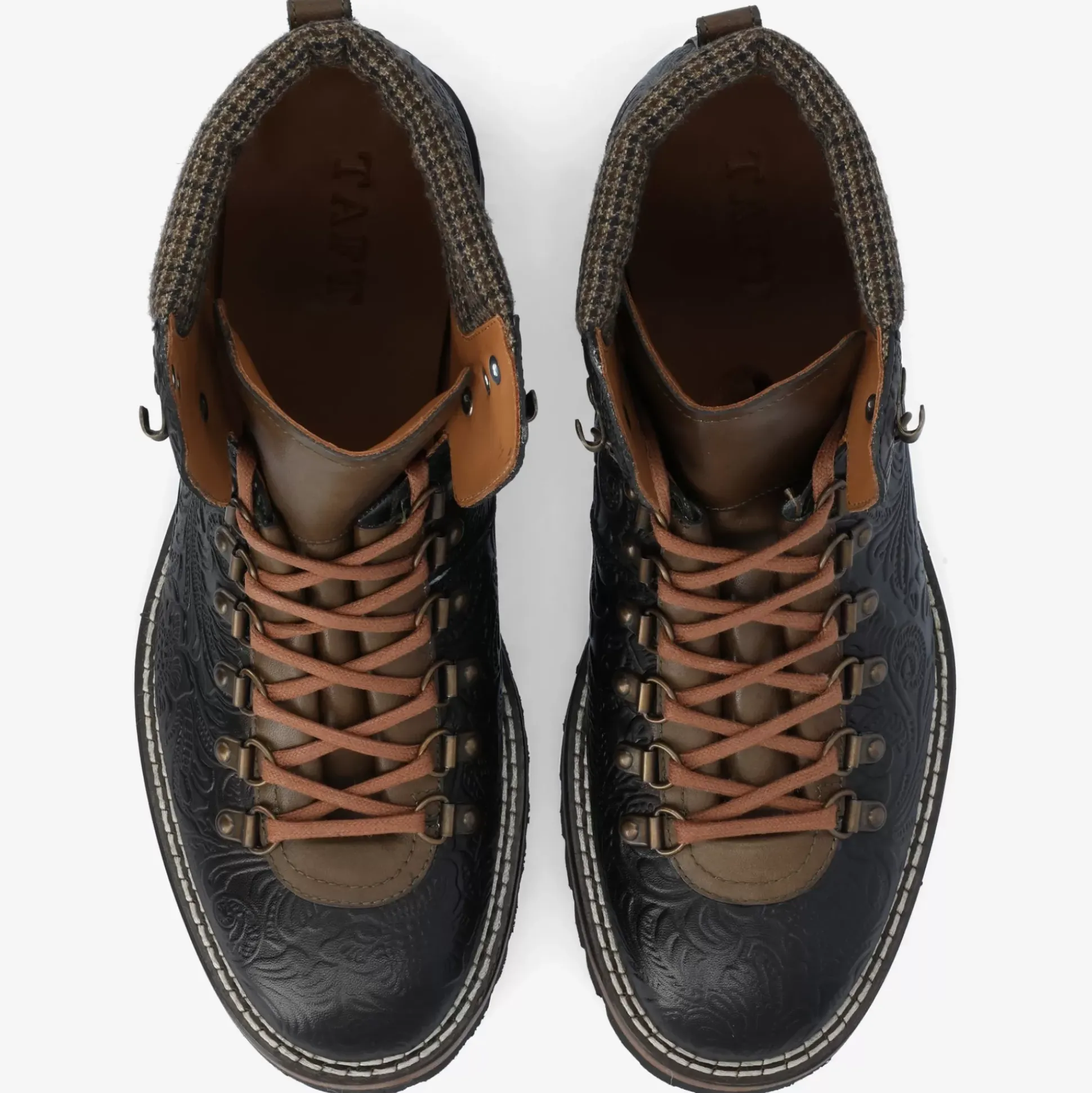 The Viking Boot In Black Floral | Taft