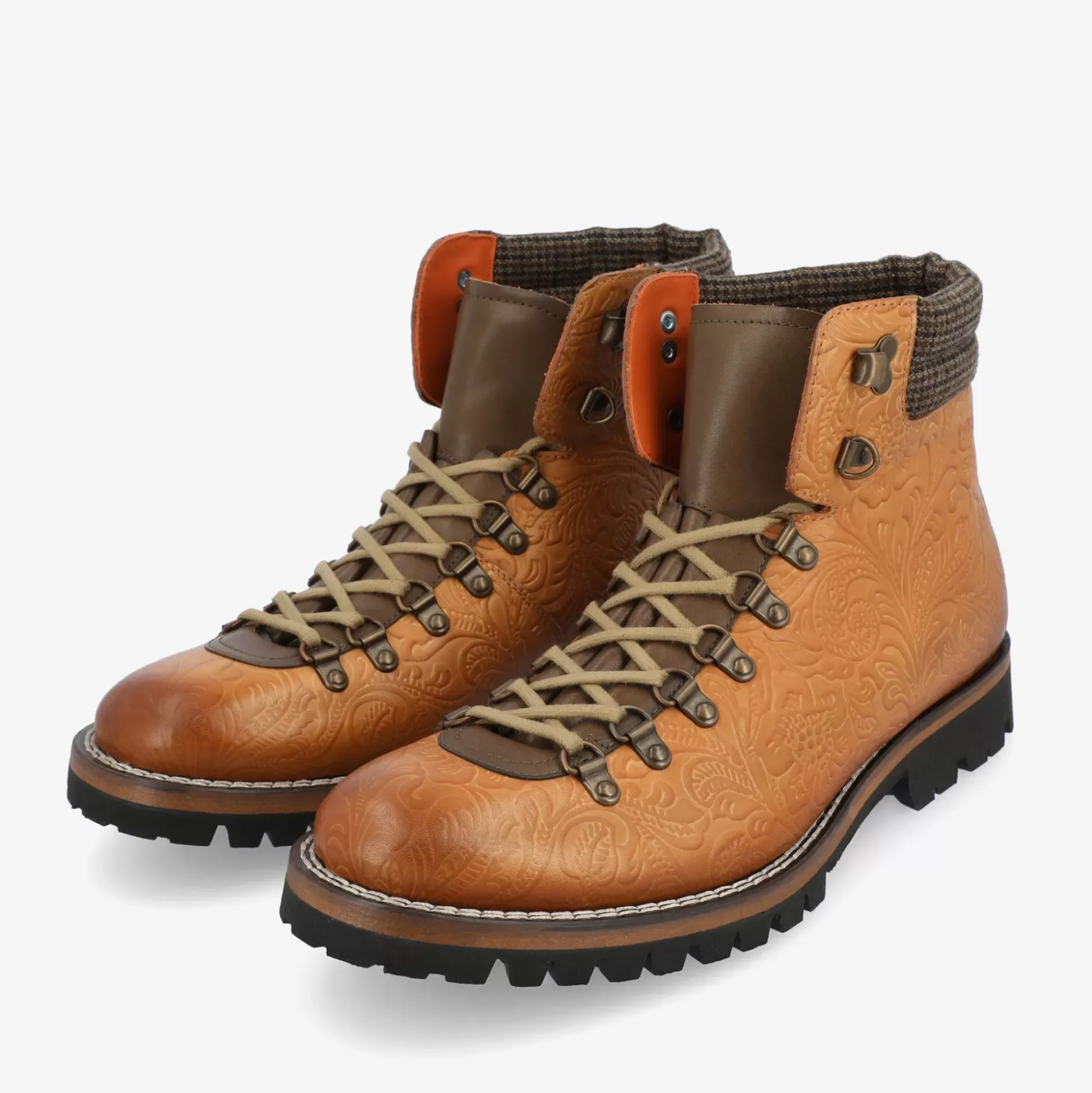 The Viking Boot In Brown Floral | Taft
