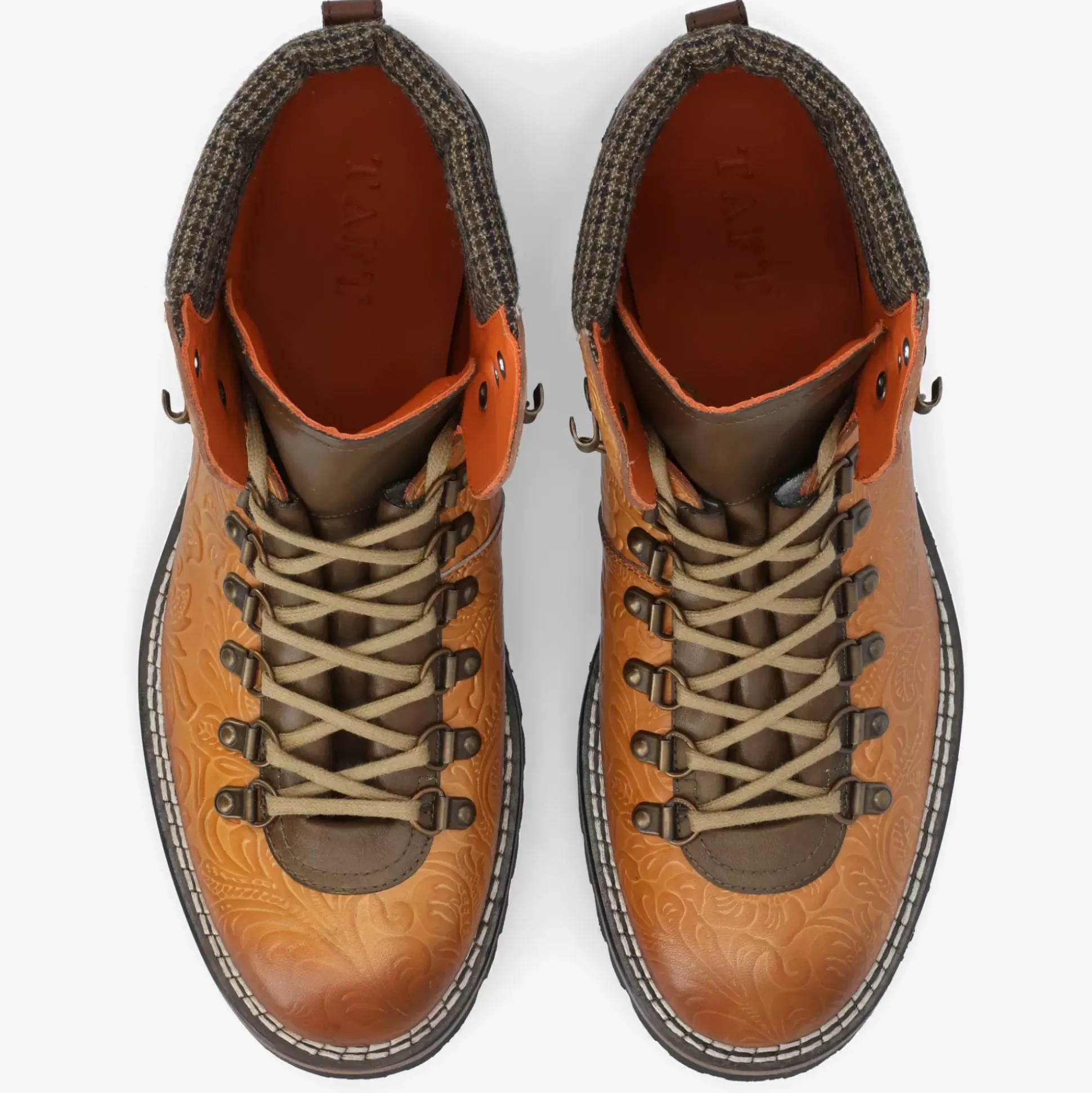 The Viking Boot In Brown Floral | Taft