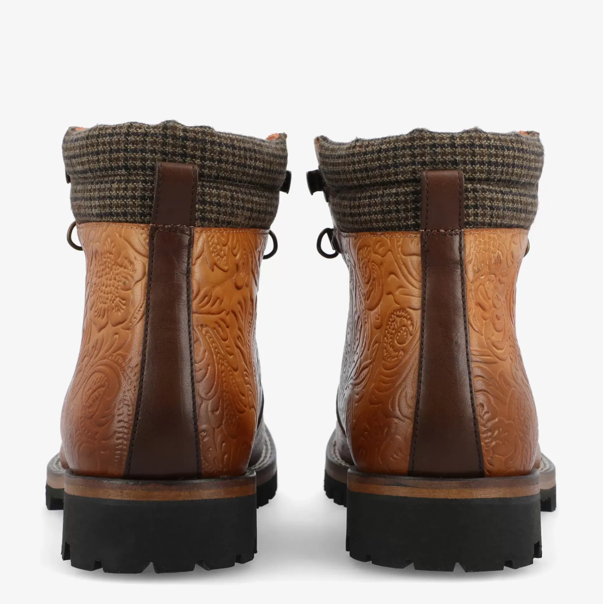 The Viking Boot In Brown Floral | Taft