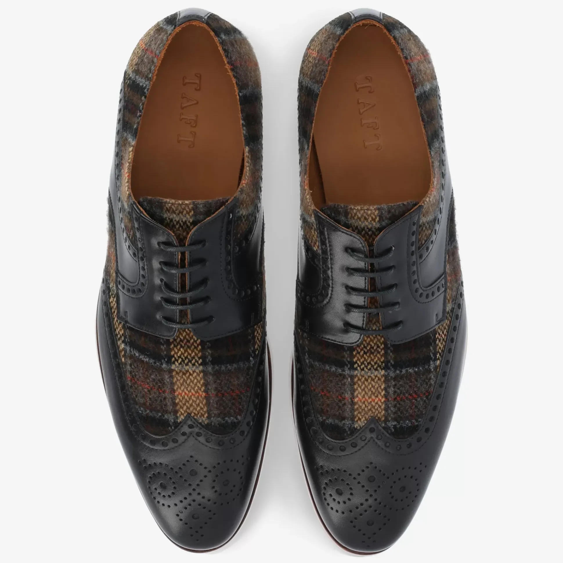 The Wallace Shoe In Brown Tartan | Taft