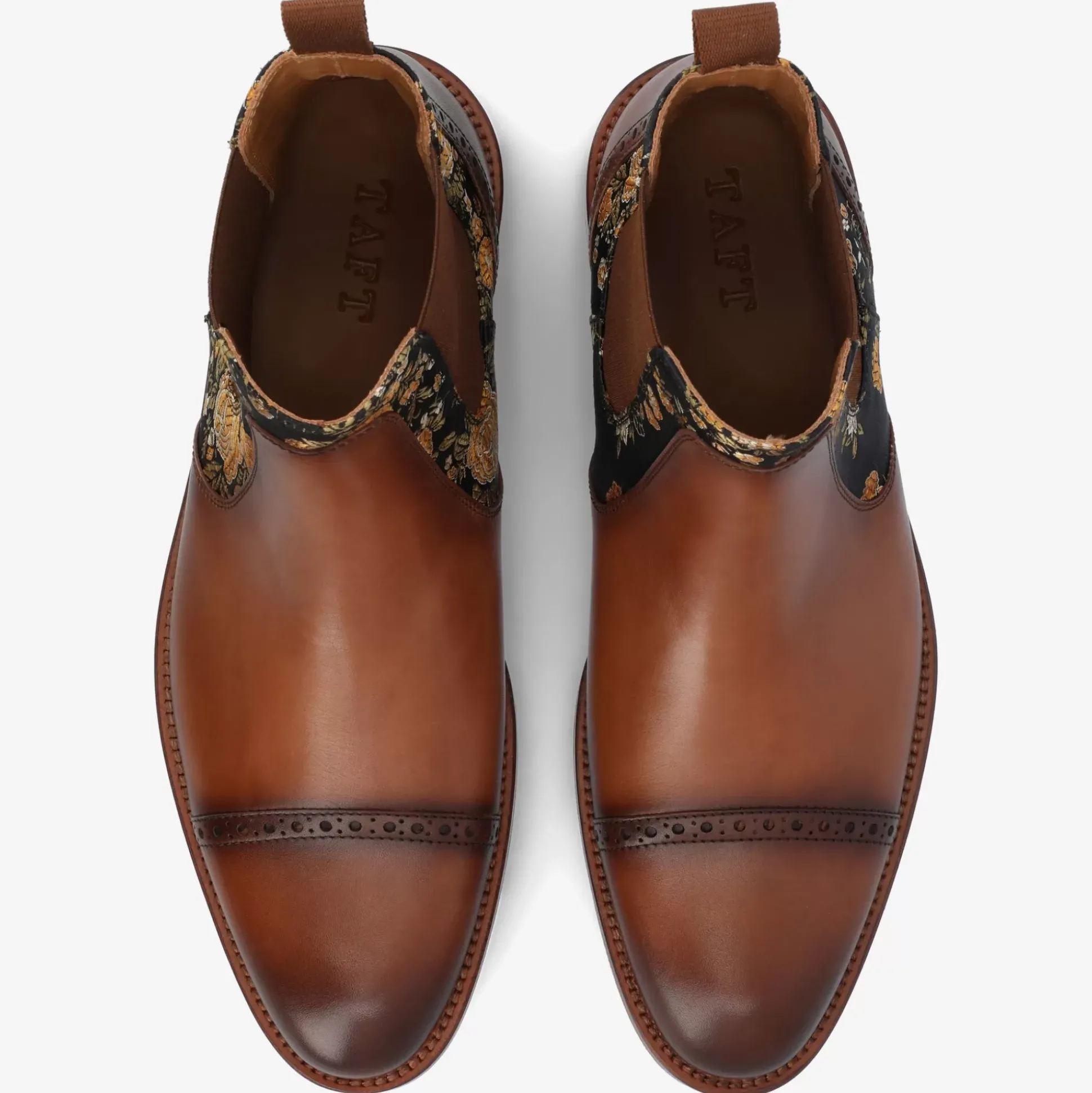 Valencia Brown Leather Chelsea Boots - Eden | Taft